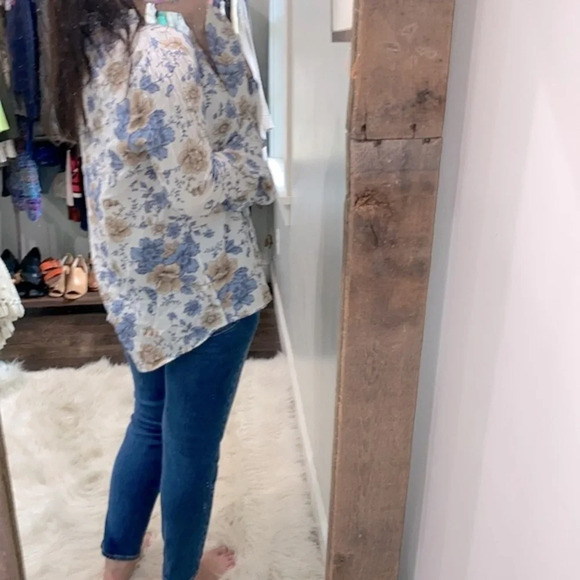 Umgeee boho floral top size large cotton blend - Picture 4 of 10